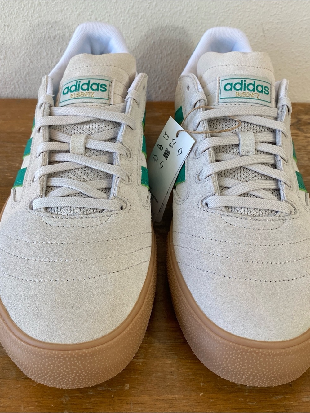 Adidas Busenitz Vulc II Sand Suede Green Beige Khaki Skateboarding - Size 10 - Picture 12 of 14